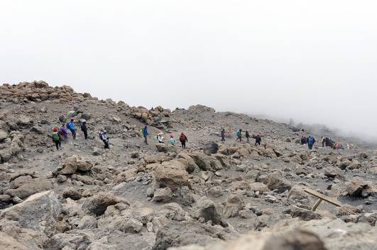 Abstieg vom Gillman`s Point