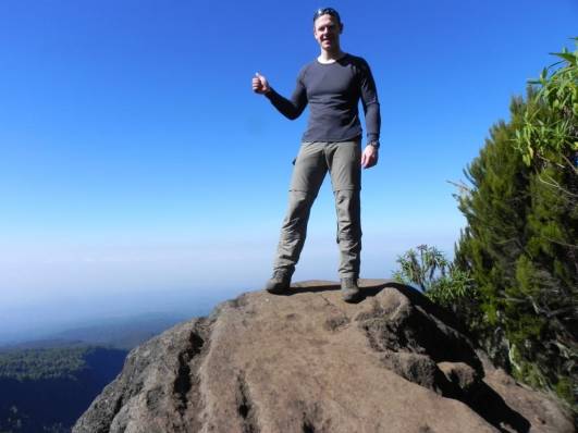 Pause auf dem zum Machame Camp
