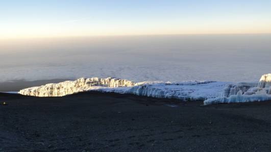 Kersten Gletscher vom Gipfel aus