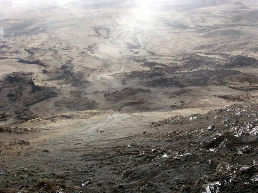 Blick Gillman`s Point - Kibo Hut