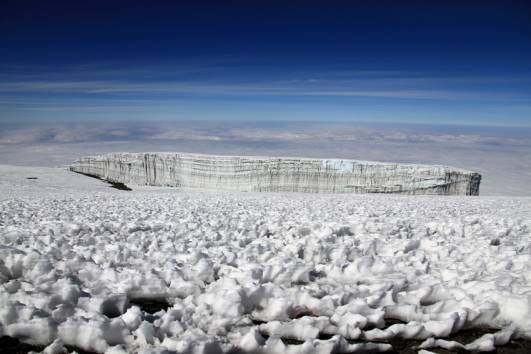 Blick auf den Rebmann-Gletscher