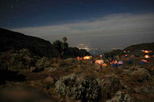 Das nächtliche Barranco Camp