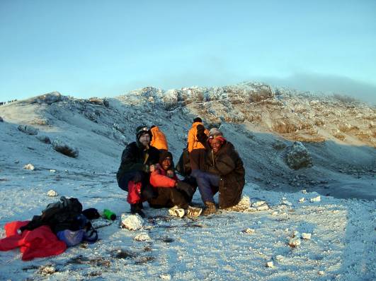 Pause bei Stella Point