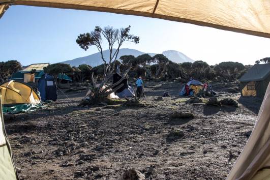 15 Zeltblick Shira Cave zum Kibo