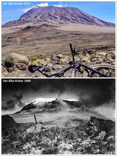 Der Kibo 2022 vs. 1889