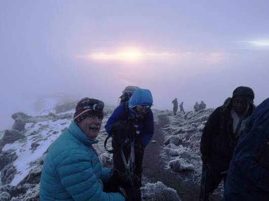 Der winzige Rest eines Sonnenaufgangs