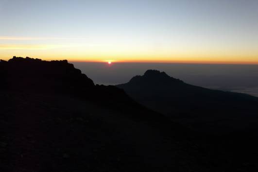 Sonnenaufgang auf dem Gipfel