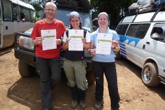 Übergabe Summit Cerfificates