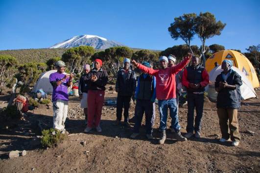 Abschied im Millenium Camp