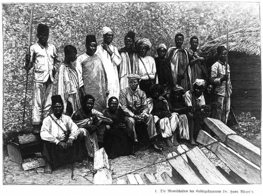 1898 - Dr. Hans Meyer mit Bergmannschaft