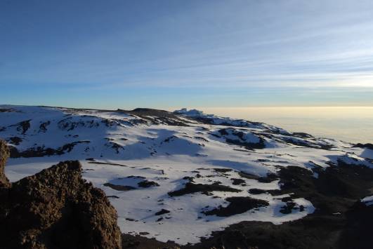 Blick in die Kibo-Kaldera
