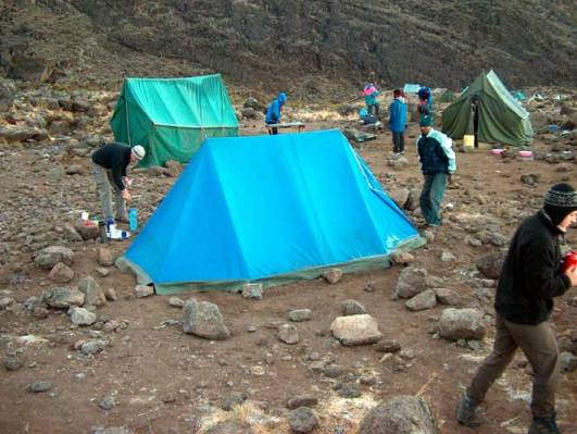 Zelte im Barranco Camp