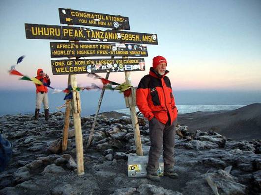 Walter Robl am Uhuru Peak