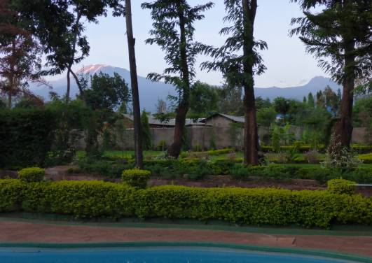 Kibo vom Hotel 'Mountain Inn' aus