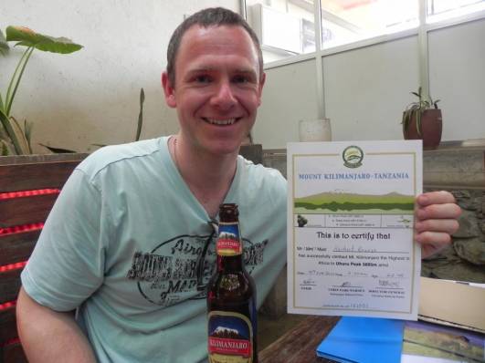 Mit Zertifikat beim Bierchen!