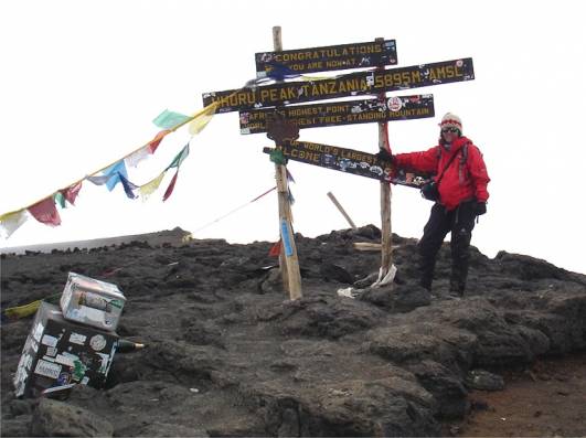 Am Gipfel - Uhuru Peak 5.895m
