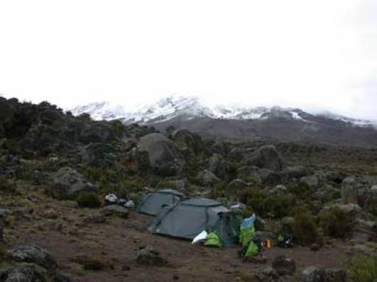 Der Kibo mit Schneehaube