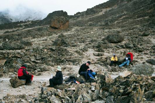 Auf dem Weg ins Barafu Camp
