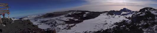 Panorama: On the Top of Kilimanjaro