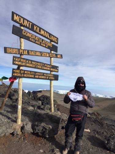 Gipfelbild II Uhuru Peak am 09.02.2015