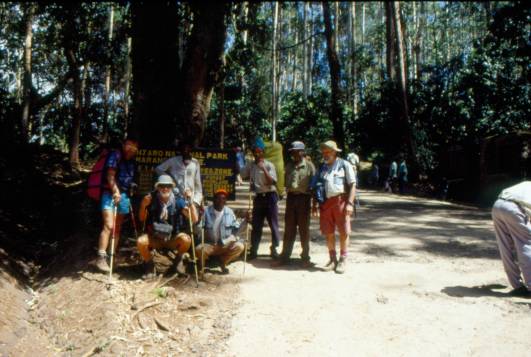 Tourstart am Marangu Gate