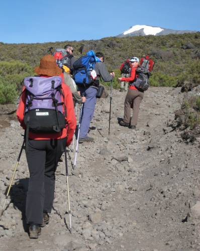 Weitermarsch von Horombo aus