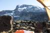 27 Zeltblick Kibo im Barranco Camp