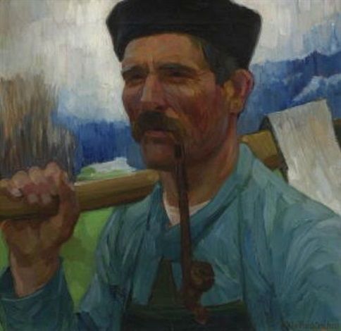 Datei:1911 - W. v. Ruckteschell - Bündener Holzfäller.jpg
