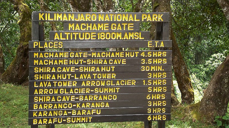 Datei:2010 distanzangaben-am-machame-gate 800px.jpg